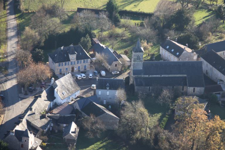 Maleville vue aerienne Maleville vue aerienne