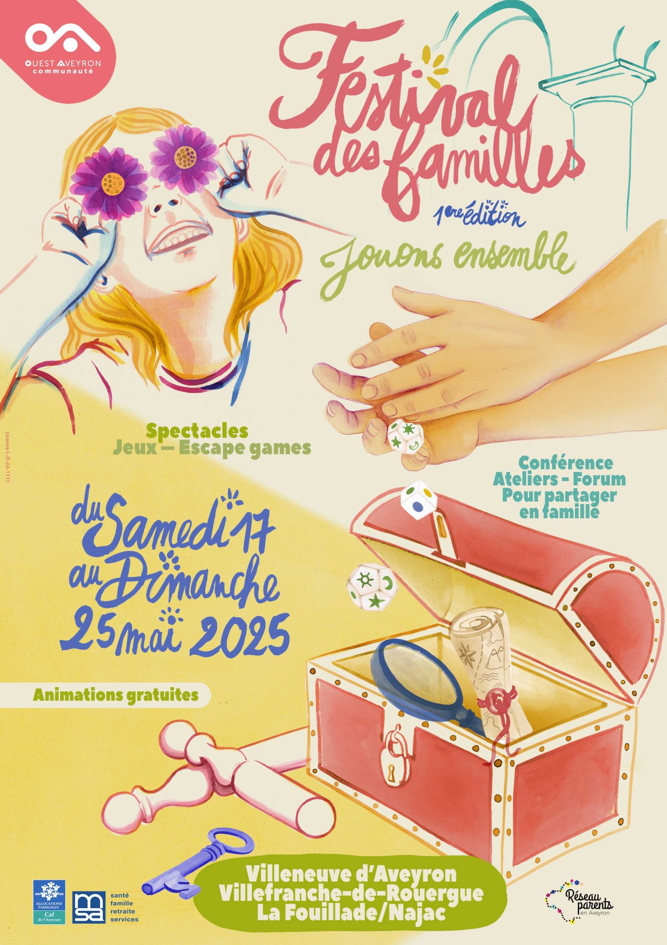 Lire la suite à propos de l’article Festival des Familles « Jouons ensemble » – du 17 au 25 mai 2025
