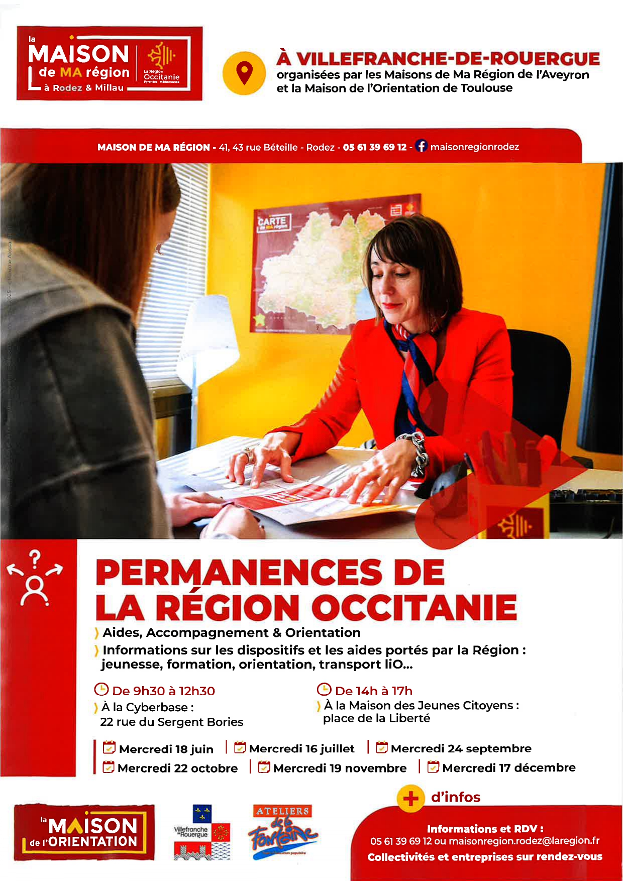 Lire la suite à propos de l’article Permanences de la région Occitanie