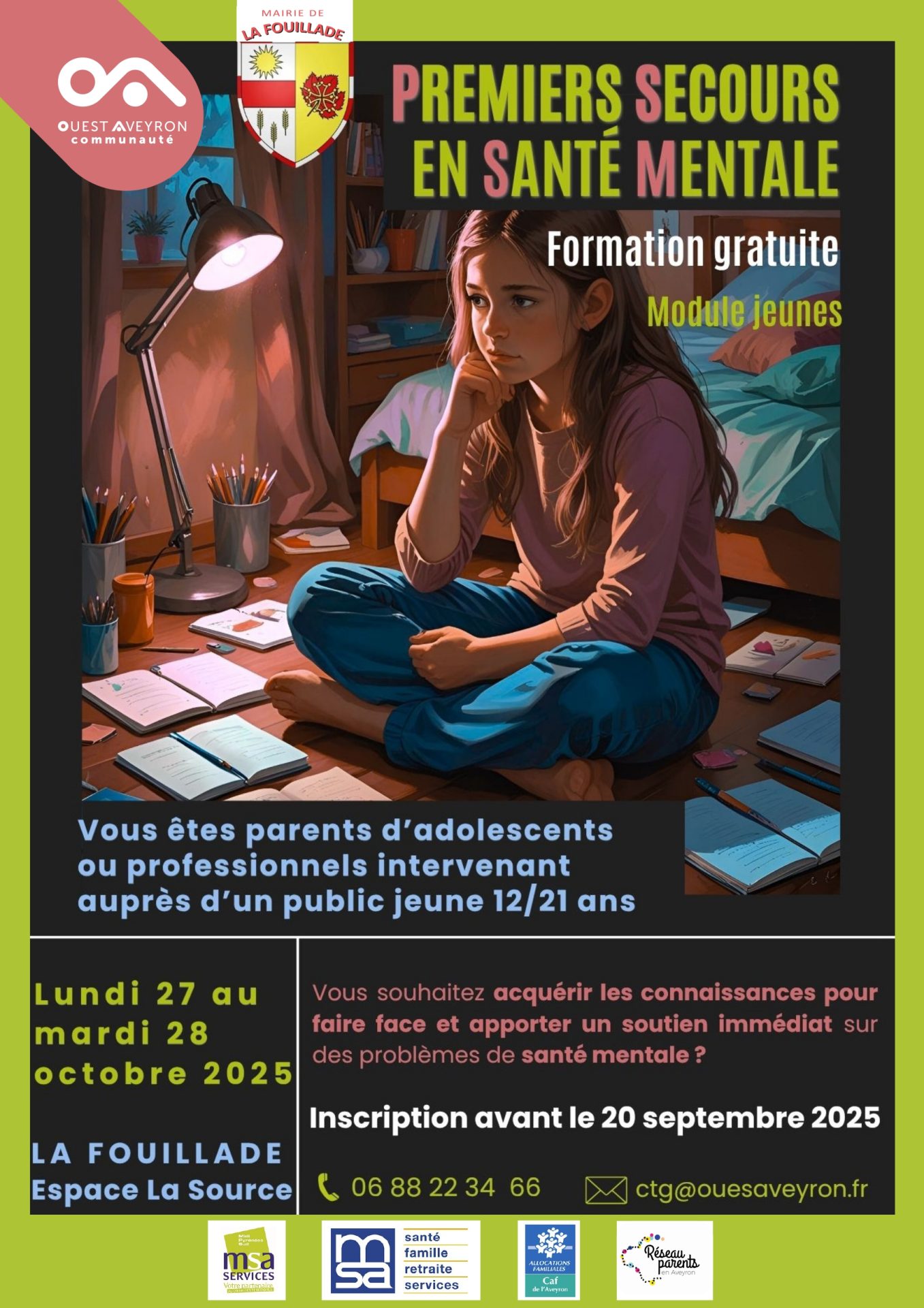 Lire la suite à propos de l’article Formation gratuite « Premiers Secours en Santé Mentale – Module Jeunes »