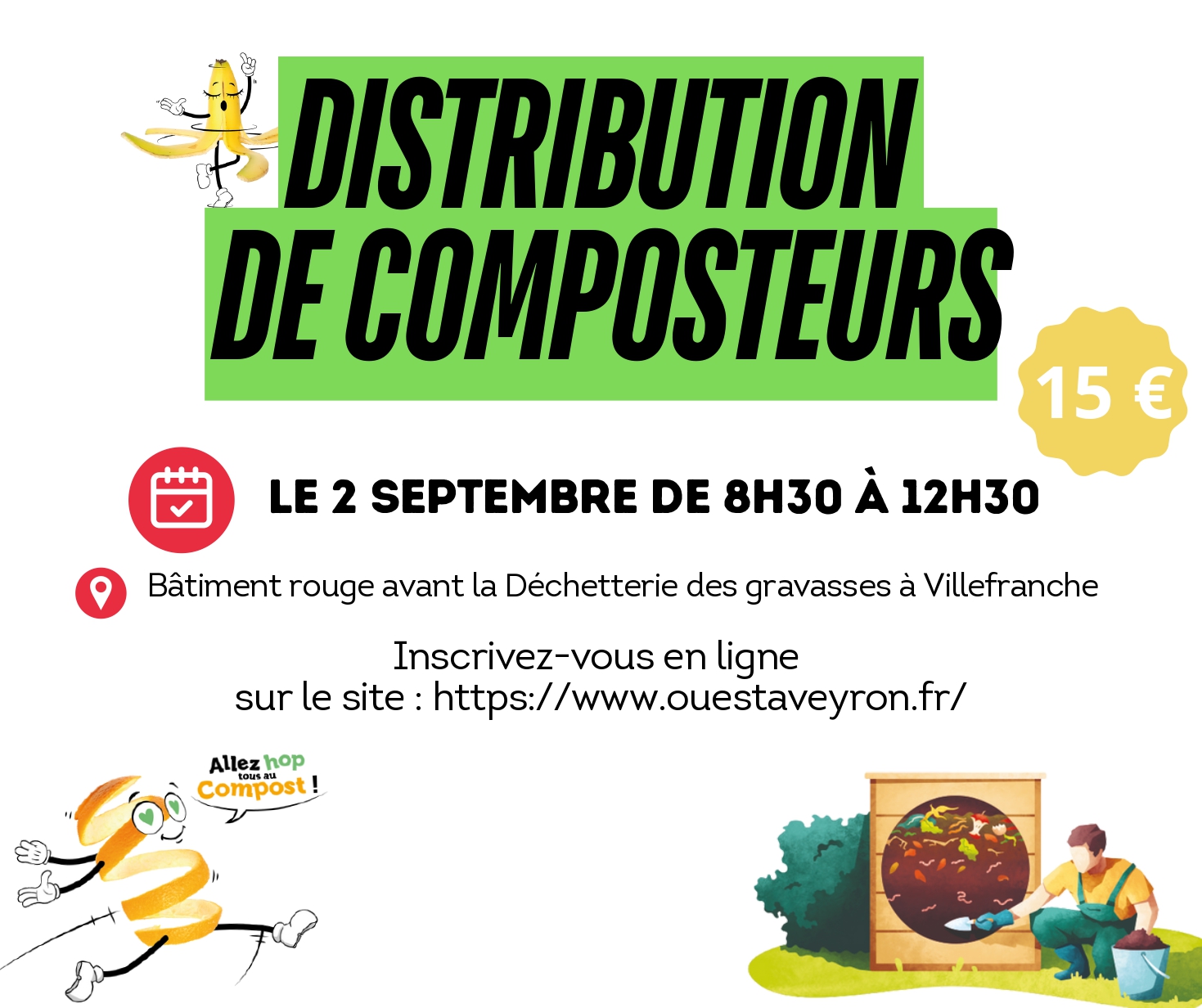 Lire la suite à propos de l’article Distribution de composteurs individuels de Septembre