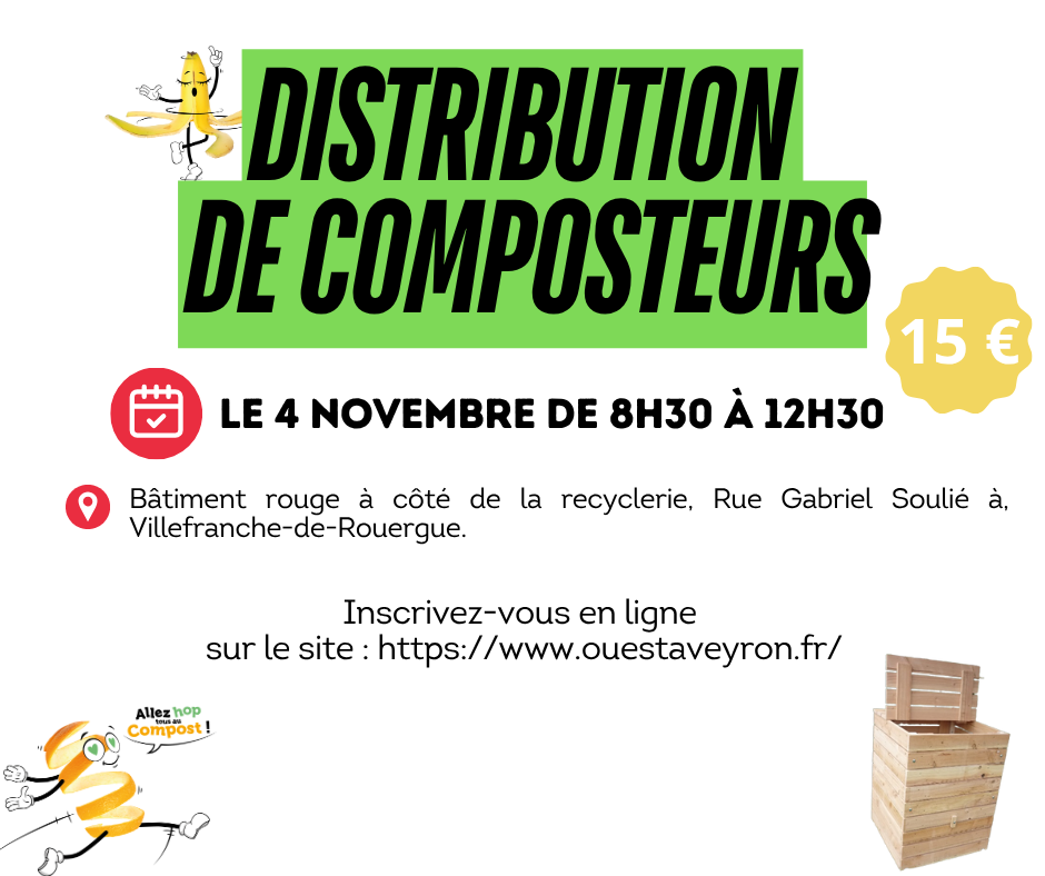 Lire la suite à propos de l’article Distribution de composteurs individuels