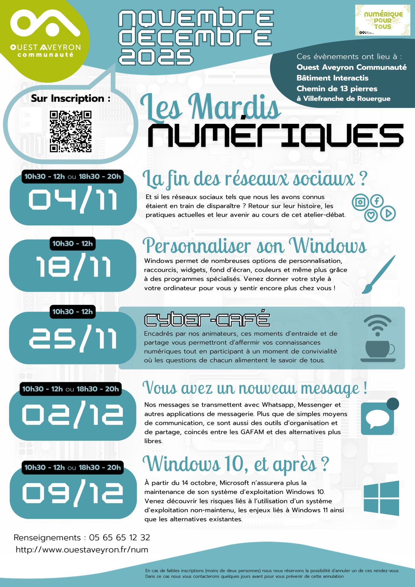 Lire la suite à propos de l’article Les mardis numériques