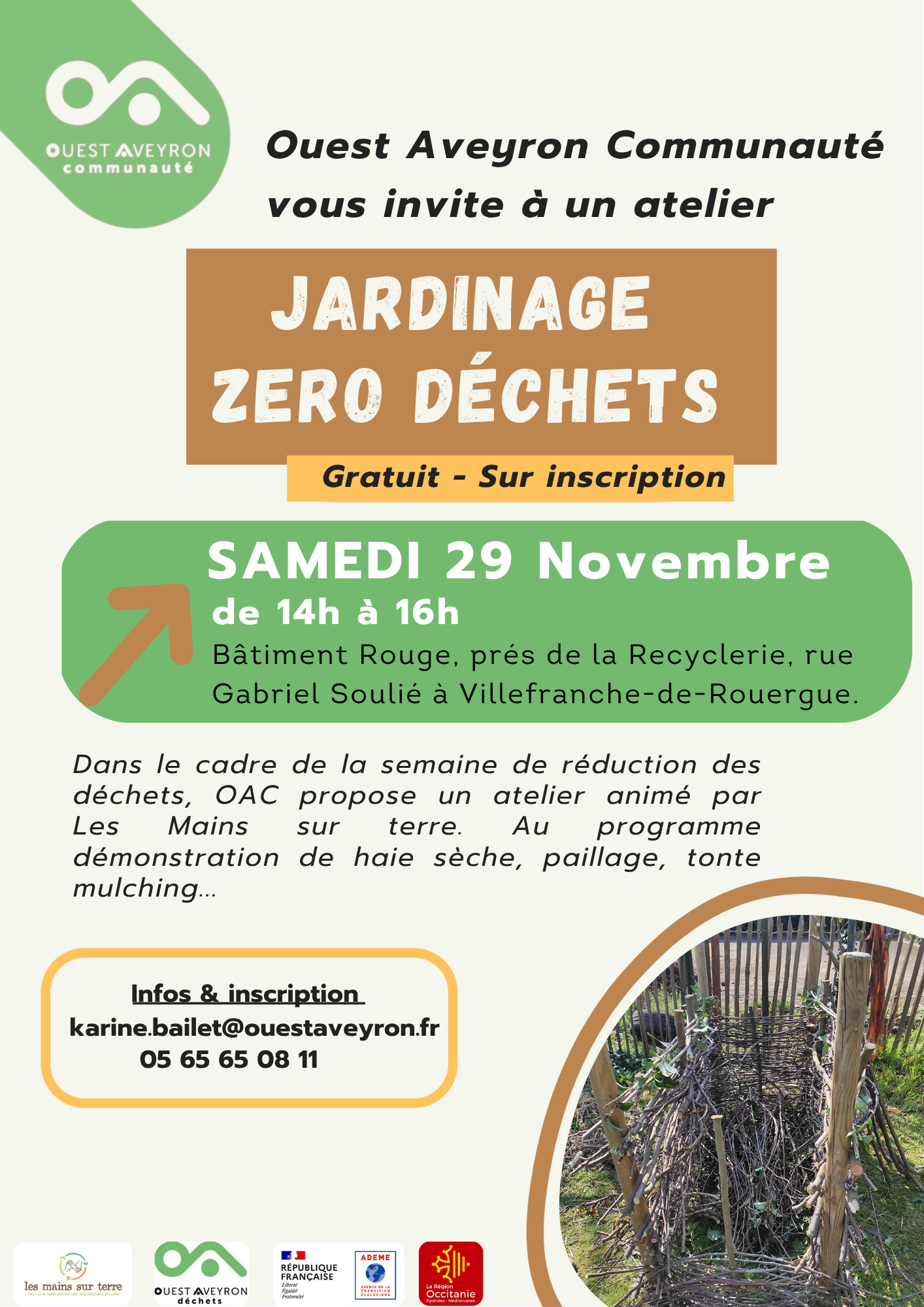 Lire la suite à propos de l’article Atelier jardinage zéro déchets